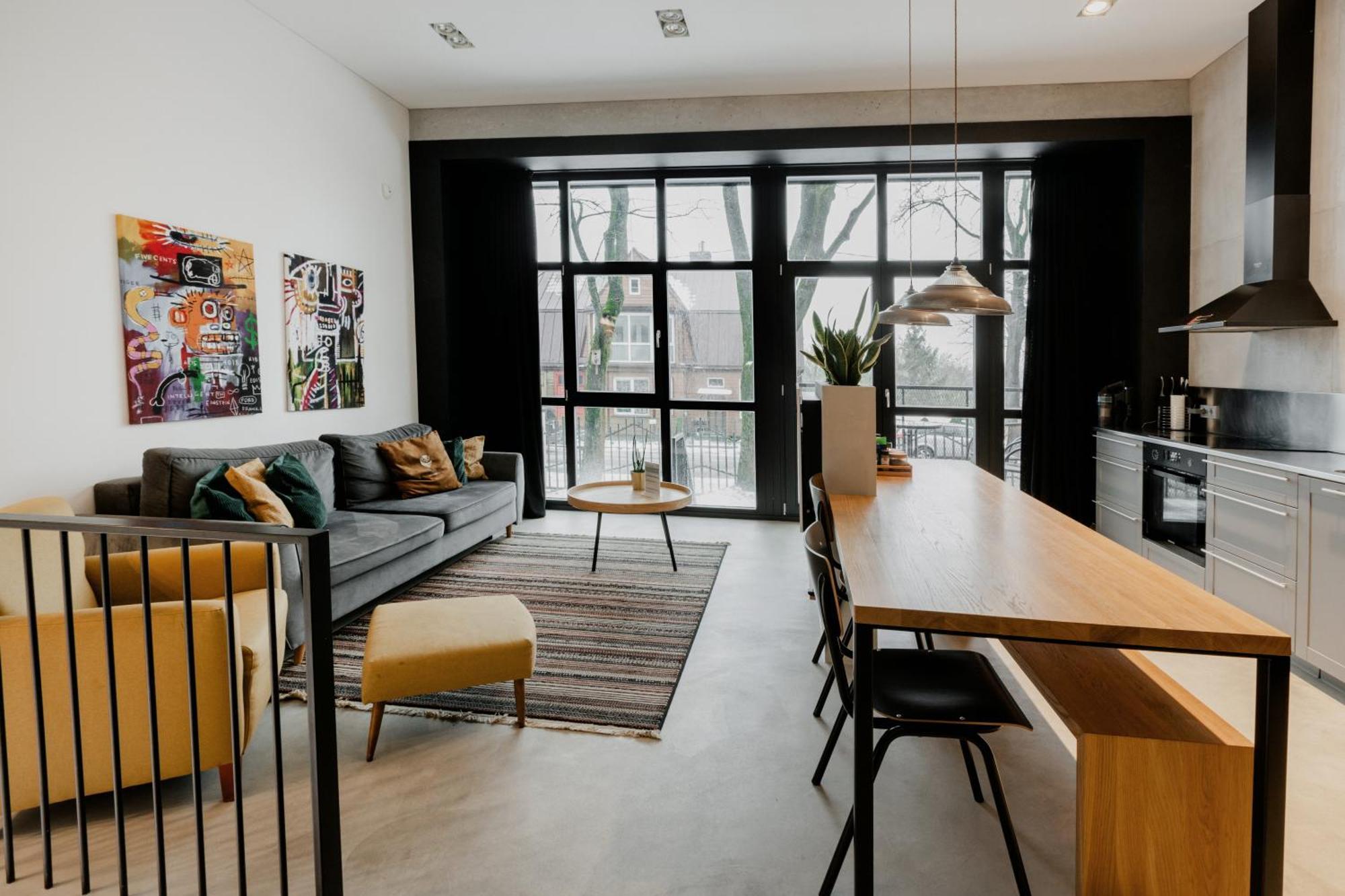 Modern And Spacious Loft Type Apartment 8 With Free Private Parking By "Owl Jazz Apartments" Каунас Экстерьер фото